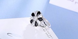 A60005 - Anello Da Donna Placcato Argento 925 - Misura 7 - Bagues