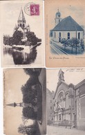 Lot 8 Cpa TEMPLES PROTESTANTS La Chaud-de-Fonds- Suisse / Metz/ Le Vesinet /Rennes / Chateau-Thierry /Nancy /2xPoitiers - Kerken En Kloosters