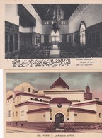 ISLAM . Lot 2 Cpa MOSQUEE DE PARIS : 1/ Façade   2/ Salle Des Conférences - Islam