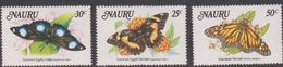 Nauru SG 300-302 1984 Butterflies, Mint Never Hinged - Nauru