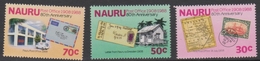 Nauru SG 362-364 1988 80th Anniversary Nauru Post Office, Mint Never Hinged - Nauru