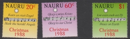 Nauru SG 370-372 1988 Christmas, Mint Never Hinged - Nauru