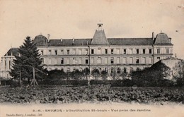 SAUMUR. - L'Institution St-Louis - Vue Prise Des Jardins. Cliché RARE - Saumur