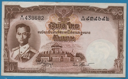 THAILAND  	10 Baht 	ND (1955)	Serie W213 438682  KM# 76d - Tailandia