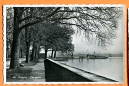 HA503, Morges, Les Quais, Bateau, Léman, 421, édit. Sartori, Circulée 1948 - Morges