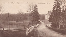 37. MONNAIE. CPA . CHÂTEAU  DU MORTIER. LE PARC ET LA PIÈCE D'EAU - Monnaie