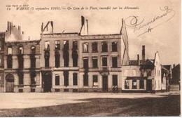 WAVRE ( 5 Septembre 1914). Un Coin De La Place, Incendié Par Les Allemands. - Wavre