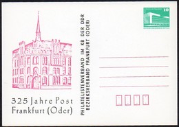 DDR 1986 Privatganzsache  "325 Jahre Post Frankfurt (Oder)" - Privatpostkarten - Ungebraucht