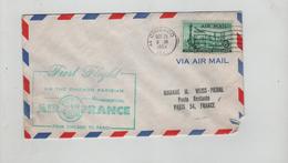 First Flight Via The Chicago Parisian Air France 1953 Weiss Pierre Paris Via Air Mail - Autres & Non Classés