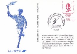 France Cartes Postales Repiquages (avant 1995) Albertville 1992 - Bijgewerkte Postkaarten  (voor 1995)