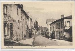 63 MANZAT . La Grande Rue Animée , Hotel Du Commerce , édit : La Cigogne , Années 30 , état Extra - Manzat