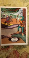 OLYMPICS ORIGIN - OLD USSR Postcard -1976 - Archery - Archer - Tir à L'Arc