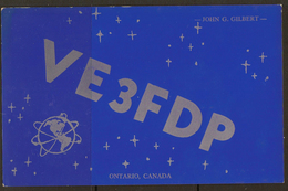 CANADA 1969 QSL Ham Radio Card VE3FDP U ZZ2112 - Peterborough