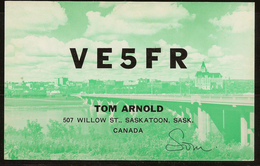 CANADA 1967 QSL Ham Radio Card VE5FR U ZZ2242 - Saskatoon