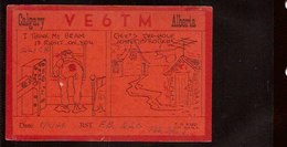 CANADA 1948 QSL Ham Radio Card VE6TM U ZZ2451 - Calgary