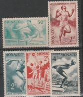 1948 LONDON OLYMPIC UNUSED STAMP SET FROM MONACO /SPORTS /(GUM DISTURBED) - Sommer 1948: London