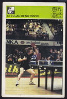 STELLAN BENGTSSON - TABLE TENNIS PING PONG CARD 1981 (see Sales Conditions) - Tischtennis