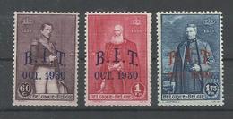 BELGICA  YVERT  305/7   MH  * - 1929-1941 Big Montenez