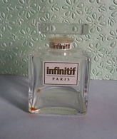 Ancien  Flacon Avec Bouchon En Verre "INFINITIF"  Eau De Toilette 50 Ml VIDE - Flacons (vides)