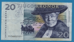 SWEDEN 20 Kronor 1991 Serie 1574822521 P# 61a  Selma Lagerlöf Little Nils Holgersson - Sweden