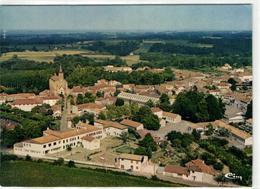 1 Cpa Villeneuve De Marsan - Vue Panoramique Aérienne Sur Le Centre Bourg - Villeneuve De Marsan