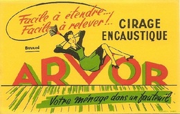 BUVARD - CIRAGE ENCAUSTIQUE "ARVOR" - LAMBALLE - Illustration - Produits Ménagers