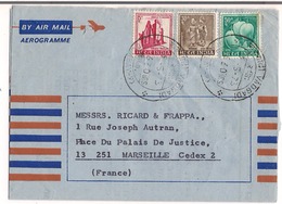 Aérogramme Indien 1973 Destination Marseille ( France ) - Aerogramas