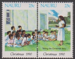 Nauru SG 385-386 1990 Christmas, Mint Never Hinged - Nauru