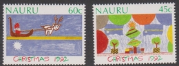 Nauru SG 405-406 1992 Christmas, Mint Never Hinged - Nauru