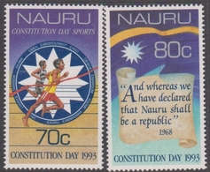 Nauru SG 408-409 1993 15th Anniversary Of Constitution Day, Mint Never Hinged - Nauru