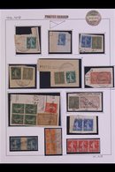 1916-18 POSTES SERBES HANDSTAMPS Used By The Serbian Postal Bureau On The Island Of Corfu. A Fascinating Used Collection - Otros & Sin Clasificación