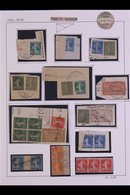 1916-18 POSTES SERBES HANDSTAMPS Used By The Serbian Postal Bureau On The Island Of Corfu. A Fascinating Used Collection - Sonstige & Ohne Zuordnung