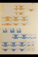 CROATIAN GOVERNMENT IN EXILE LOCAL ISSUES 1949 Universal Postal Union Superb Accumulation Of Various PROGRESSIVE COLOUR  - Autres & Non Classés