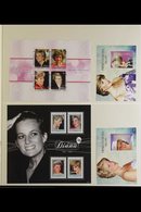 PRINCESS DIANA 2007-2011 World Superb Never Hinged Mint Collection Of All Different MINI-SHEETS On Stock Pages, Includes - Zonder Classificatie