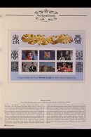 ROYALTY 1997 QEII GOLDEN WEDDING COLLECTION. A Lovely Collection Of Stamps & M/s, Neatly Presented In A Dedicated Album  - Ohne Zuordnung
