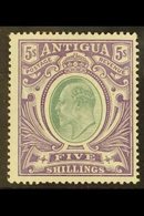1903-07 5s Grey-green And Violet On Ordinary Paper, SG 40, Fine Mint. For More Images, Please Visit Http://www.sandafayr - Andere & Zonder Classificatie