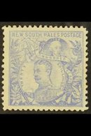 NEW SOUTH WALES 1890 20s Ultramarine Capt. Arthur Phillip & Lord Carrington Perf 12x11, SG 264cb, Fine Mint, Very Fresh. - Autres & Non Classés