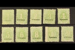 NEW SOUTH WALES 1891-97 Postage Due Set Overprinted "SPECIMEN", SG D1/10s, Mint Part Gum, Some Small Faults. (10) For Mo - Otros & Sin Clasificación
