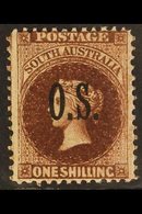 SOUTH AUSTRALIA OFFICIAL 1891-1902 1s Vandyke Brown, SG O31, Fine Mint. For More Images, Please Visit Http://www.sandafa - Otros & Sin Clasificación