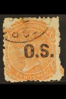 SOUTH AUSTRALIA OFFICIAL 1874 2d Orange-red, Perf. 11½-12, SG O42, Fine Cds Used. For More Images, Please Visit Http://w - Otros & Sin Clasificación