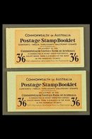 1952 BOOKLET SET 3s6d Vermillion & Deep Blue On Green Cover Booklets, SG SB 30/30a, Complete And Very Fine Containing 12 - Autres & Non Classés