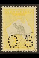 OFFICIAL 1915-28 5s Grey & Yellow Roo Punctured 'OS', SG O50, Superb Cds Used Cancelled To Order, Good Centring, Very Fr - Other & Unclassified