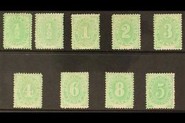 POSTAGE DUE 1902 Perf 11½, 12 Set Plus ½d Shade, Chalk-surface Paper, Crown Over NSW Wmk, SG D1/D8, Very Fine Mint (9 St - Otros & Sin Clasificación