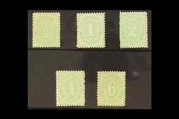 POSTAGE DUES 1907 Complete Set, Chalk Surfaced Paper, Wmk Crown Over Double Lined A, SG D53/7, Fine To Very Fine, 6d Wit - Otros & Sin Clasificación