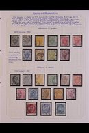 BOSNIA & HERZEGOVINA 1879-1918 INTERESTING MOSTLY USED COLLECTION In Hingeless Mounts On Leaves, All Different With A Fe - Other & Unclassified