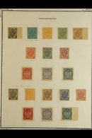 BOSNIA AND HERZEGOVINA 1900-01 IMPERF PLATE PROOFS Presented On A Page, Includes All Eleven Values To 5k Printed On Ungu - Autres & Non Classés