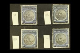 1931-46 2s ALL FOUR SHADES. 2s Slate-purple & Deep Ultramarine, 2s Slate-purple & Indigo, 2s Brownish Black & Indigo And - Autres & Non Classés