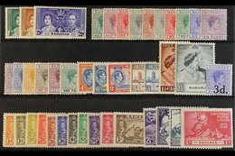 1937-52 MINT COLLECTION. An All Different Selection On A Stock Card That Includes 1938 Definitive Set Of All Values, Sil - Otros & Sin Clasificación
