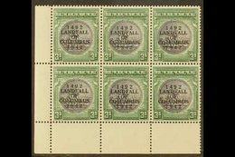 1942 3s Slate Purple & Myrtle Green, SG 173, NHM Lower Left Corner Block Of 6 With Lightly Toned Gum For More Images, Pl - Otros & Sin Clasificación