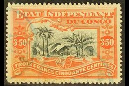 CONGO 1898 3f.50 Black And Vermilion, COB 27, Fine Cds Used. For More Images, Please Visit Http://www.sandafayre.com/ite - Autres & Non Classés